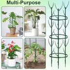 18 Pcs Plant Support Stakes & Plant Cage Support Rings, Plant Supports - Image 6