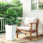 Hushee Set of 4 Tall Outdoor Planters 21 Inch Tall Tapered Square Planter - Image 6