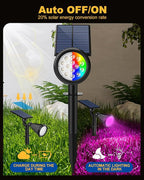 Solar Spot Lights Outdoor Color Changing, 7 Modes/14 LED Outdoor Solar Lights - Image 3
