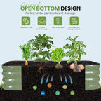 G GOOD GAIN 3-in-1 Adjustable Raised Garden Bed Kit | Galvanized Planter Boxes - Image 6