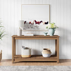 Stoog All-Weather Patio Console Table, 2-Tier Outdoor Table - Image 2