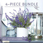 Butterfly Craze Lavender Artificial Flower Stems - Image 3