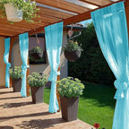 SpaceDresser Waterproof Outdoor Sheer Curtains - Image 4