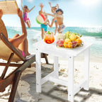 Y&M Outdoor Side Table, HIPS Adirondack Small Single Table, Waterproof Square - Image 2