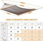 Lazy Daze Hammocks Double Rope Hammock, 2 Person Traditional Outdoor Hand Woven - Image 6
