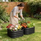 2-Pack 2x1ft Galvanized Raised Garden Bed, Outdoor Planter Bed, Metal Planter - Image 7