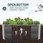 Land Guard 8x4x3ft Rectangular Galvanized Raised Garden Beds, Large-Capacity - Image 6
