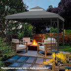 10x10 Canopy Replacement Top Double Tiered Gazebo Cover - Image 7