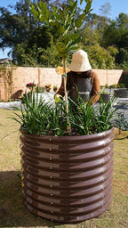 A ANLEOLIFE Set of 6, 30 Inch Extra Tall Galvanized Raised Garden Beds Kit - Image 6