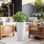 Kante Tall Round Planter Set of 2, 29 Inch Tall Decorative Planter Pots - Image 8