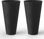 Kante Tall Round Planter Set of 2 by Kante