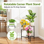 Tiered Plant Stand Outdoor 3 Tier Indoor Metal Flower Shelf - Image 2