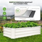 ZORMY 2 Pcs 4x2x1ft Galvanized Raised Garden Bed Outdoor, Metal Planter Boxes - Image 4