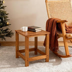 Utoplike Teak Outdoor Side Table - Image 7