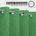 Easy-Going Linen Look Outdoor Curtains Waterproof Windproof Porch Curtains - Image 3