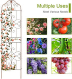 hogardeck 4 Packs 84 * 19 inch Metal Garden Trellis - Image 4