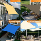 Artpuch Sun Shade Sails Canopy, 185GSM Shade Sail UV Block - Image 6