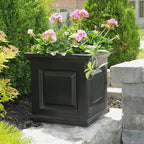 Mayne Nantucket 16-Inch Square Planter – Self-Watering, Weather-Resistant - Image 8
