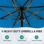 AreShark 9 FT Patio Umbrella for Outdoor, Outdoor Table Umbrella - Image 3