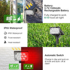 Red Solar Spot Lights Outdoor, 20 LED Waterproof IP65 Solar Landscape Light - Image 3