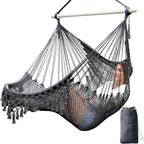 Chihee Hammock Chair Super Large Soft-Spun Cotton Rope Weaving Hanging Chair by Chihee