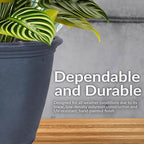 Sunnydaze 24-Inch Anjelica Large Plastic Pot - Image 2