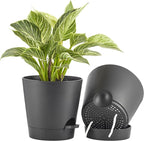 FaithLand 2-Pack 8 Inch Planter Pots by FaithLand