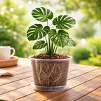 8 Packs 8 Inch Reinforced Large Clear Nursery Pots - Image 4