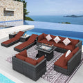 NICESOUL 13 Piece Large Outdoor Sectional by NICESOUL
