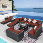 NICESOUL 13 Piece Large Outdoor Sectional by NICESOUL