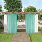 SpaceDresser Waterproof Outdoor Sheer Curtains - Image 5