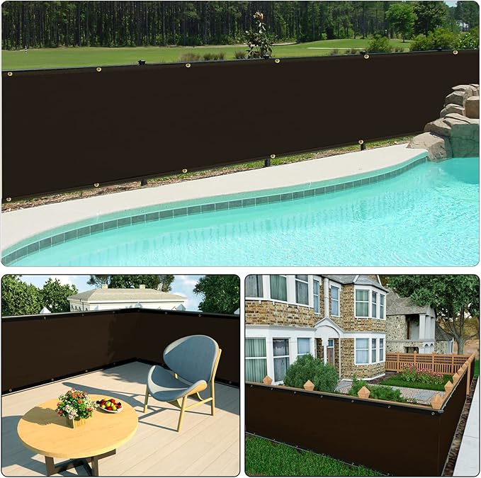 UPGRADE Privacy Screen 4' x 25' Fence Commercial Shade Cover - Image 8