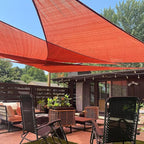 LOVE STORY Custom Size 8'x12'x14.4' Terra Red Sun Shade Sail Right Triangle by LOVESTORY