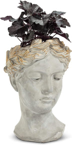 Abbott Collection Aphrodite Head Planter – Large Indoor and Outdoor Planter Pots - Image 2