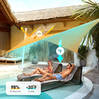 Quictent 20x20ft Fire Retardant 185G HDPE Sun Shade Sail - Image 5