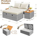 Flamaker Outdoor Rattan Daybed - Image 4