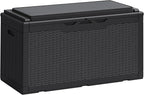 Greesum 100 Gallon Resin Deck Box Large Outdoor Storage Boxes by BuynowfromGreesum