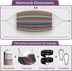 Sorbus® Brazilian Double Hammock - Image 3
