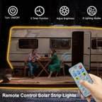 DBFAIRY 50Ft Solar LED Strip Lights Outdoor, Large Capacity Solar Powered Light - Image 2