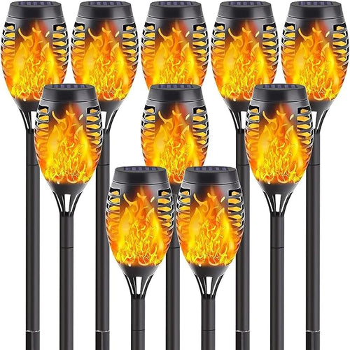 10Pack Solar Lights Outdoor, Mini Solar Torch Lights by SANJICHA