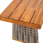 Christopher Knight Home Pasco Acacia Wood Outdoor Dining Table Set - Image 14