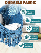 Chihee Hammock Chair Super Large Hanging Chair Soft-Spun Cotton Rope Weaving - Image 2