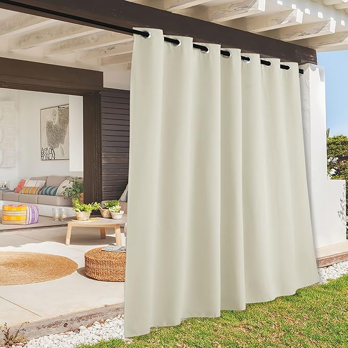 RYB HOME Extra Wide Outdoor Curtains by RYBHOME