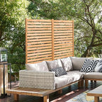 VEVOR Wooden Privacy Screen, Freestanding Wood Privacy Panel - Image 9