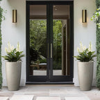 Kante 23.6" H Weathered Concrete Tall Planters, Large Outdoor Indoor Decorative - Image 6