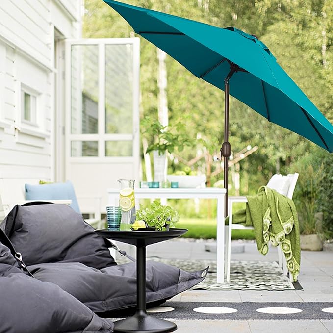 Blissun 9' Outdoor Patio Umbrella, Outdoor Table Umbrella, Yard Umbrella - Image 7