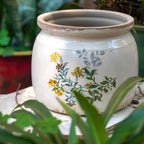 Vintage Ceramic Ice Crack Flower Pot - Image 4
