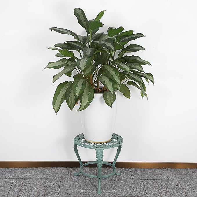 OwnMy Heavy Duty Cast Iron Plant Stand Vintage Wrought Iron Flower Pot Holder - Image 5
