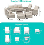 11-Piece Outdoor Patio Furniture Set - Image 2