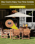 GREENVINES 5-Piece Outdoor Dining Set | HDPE | Patio Table and Chairs Sets - Image 5